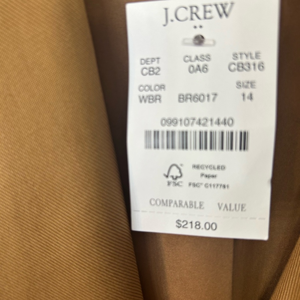 J. Crew Double-Breasted Camel Blazer - Picture 4 of 7